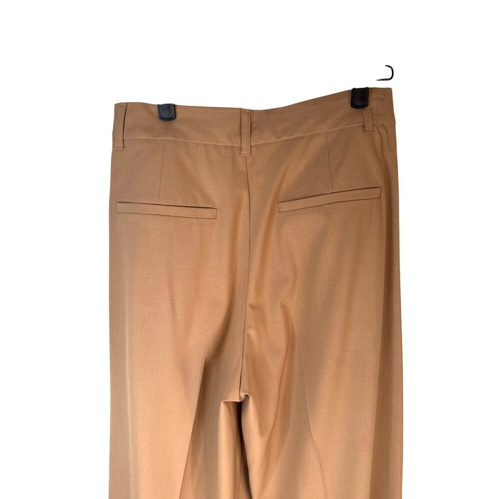 ZARA Small Beige Wide-Leg Pants - Picture 12 of 14